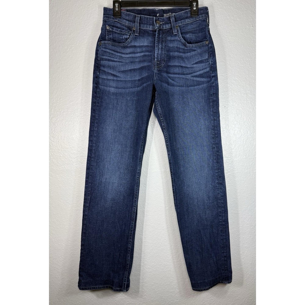 7 For All Mankind Austyn relaxed straight-leg jeans Size 29 dark medium wash